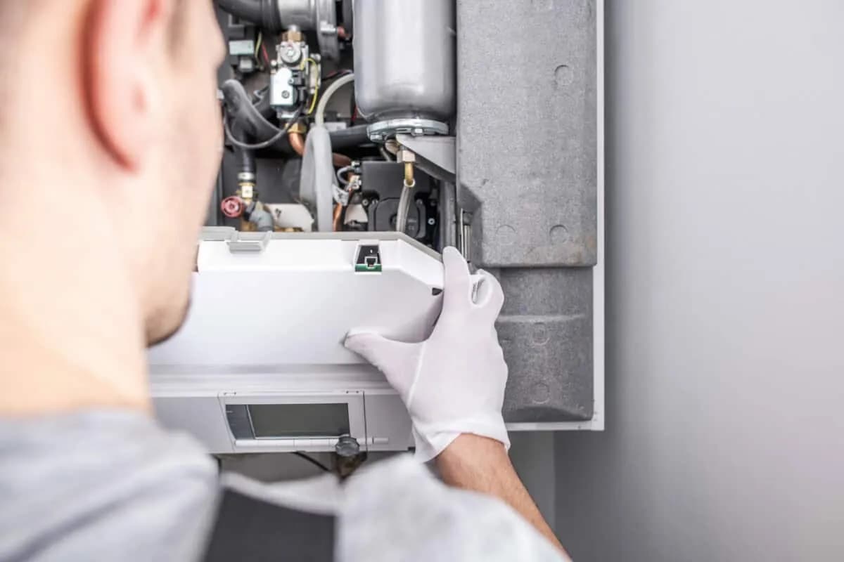 Furnace installation by licensed HVAC technician